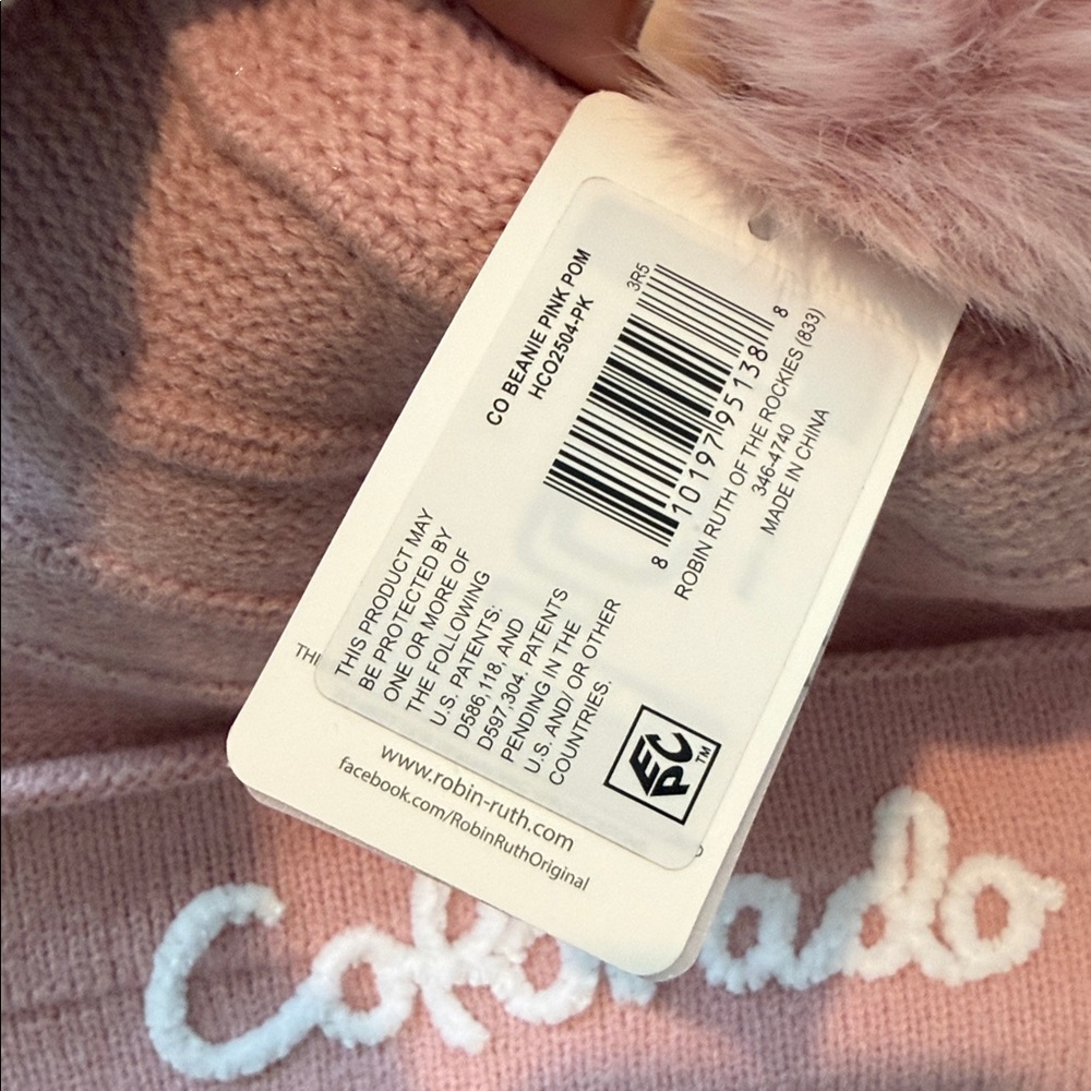 Robin Ruth Pink Knit Hat and Gloves Set - Picture 4 of 4